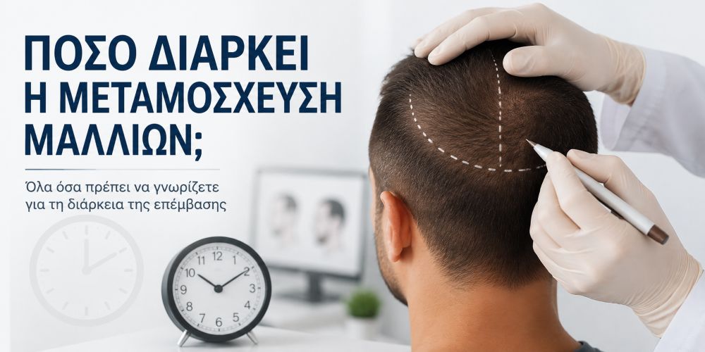 Πόσο διαρκεί η μεταμόσχευση μαλλιών